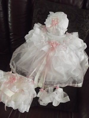 Newly listed DREAM 0 3 months BABY GIRLS PINK SILVER SPARKLES DRESS
