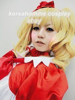 Black Butler Elizabeth Pigtail cosplay wig Blonde 2clip