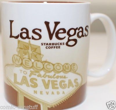 Starbucks Las Vegas coffee mug global icon collector 2009 huge 16