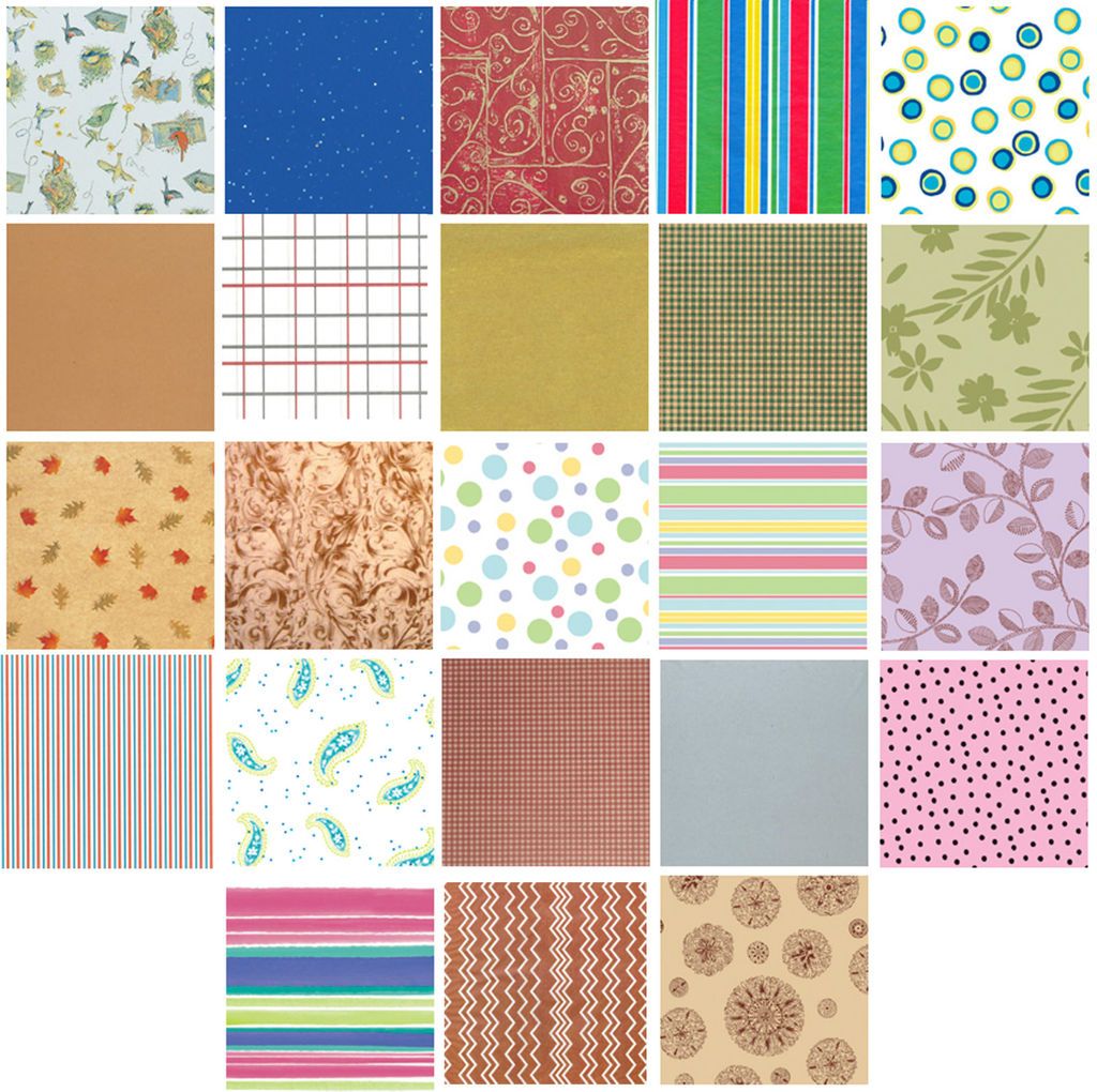 Printed Patterned Tissue Wrapping Paper luxury 5 sheets   30 more you