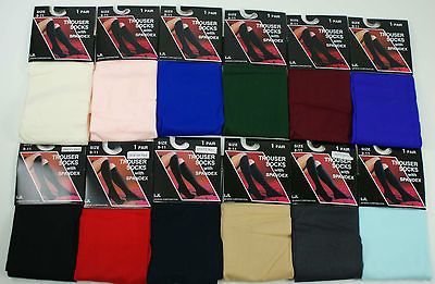 Pair Womens Trouser Knee High Socks Size 9 11 Women 12 Different