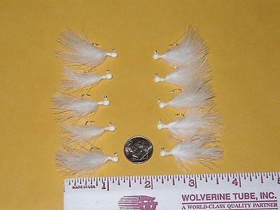 WHOLESALE LOT OF 100 HAND TIED MARABOU JIGS TROUT STEELHEAD 1/64 oz