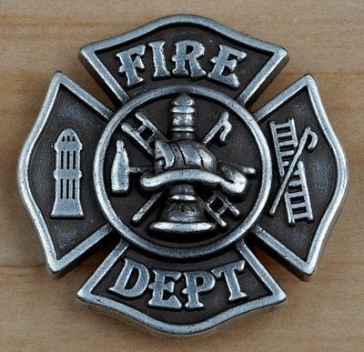 25 Fire Fighter Dept Maltese Cross Concho Fireman