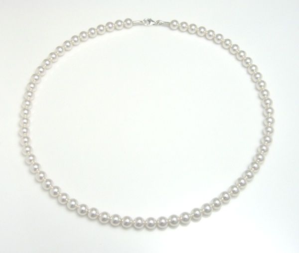 Pearl Necklaces with 4mm Swarovski Beads Finished