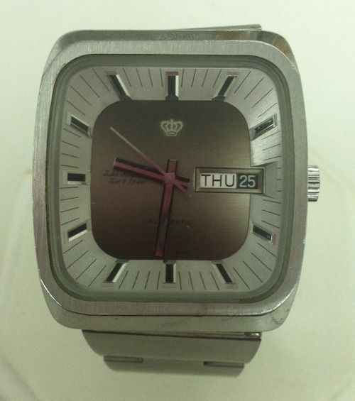 Jules Jurgensen Vintage 1970s Day Date Automatic Swiss Made Mans