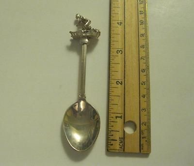 SKIER SILVER PLATED WAPW GT BRITAIN SOUVENIER SILVER TONED SPOON