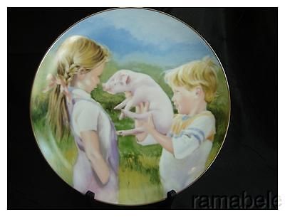 Country Summer by Nancy A Noel Hamilton Fine China 87 24k Gold Rim