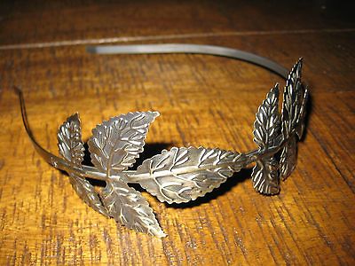 BOHO VINTAGE GRECIAN DECO ANTIQUE BRONZE LEAF HEADBAND WEDDING BRIDAL