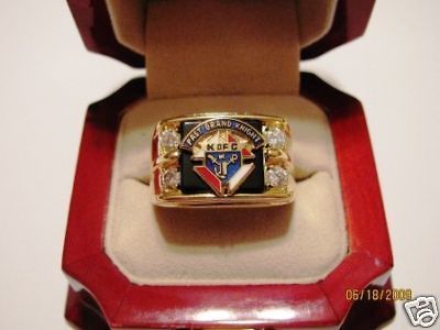 NEW Mens Past Grand Knight Knights of Columbus Ring