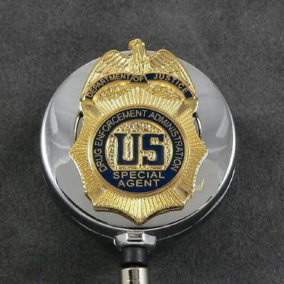 DEA Drug Enforcement Justice Special Federal Agent Retractable ID