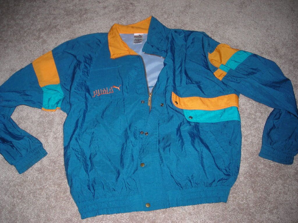 VINTAGE 1990s PUMA Zip Up JACKET SIZE Medium COOL FIND