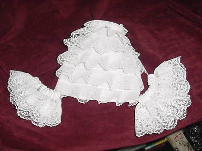 VICTORIAN STYLE FANCY DRESS LACE CRAVAT & CUFFS NEW