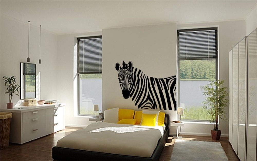 Zebra Vinyl Wall Decal *25 Colors*