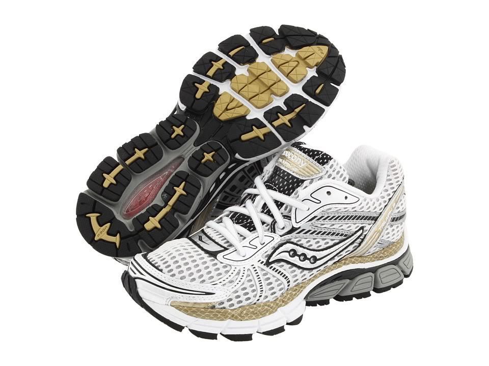 WOMENS SAUCONY SHOES   PROGRID TRIUMPH 8   WHITE/GOLD/BLACK   10087 2