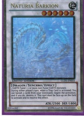 YUGIOH NATURIA BARKION/GLD5 E N033/GOLD GHOST RARE