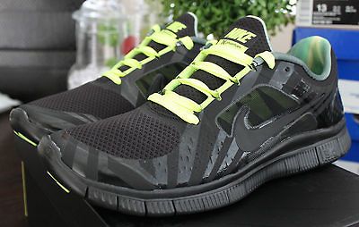 NIKE Free Run + 3 Hurley NRG sz 13 Black Volt Phantom DALEK US Open