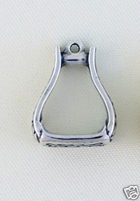 Bell Stirrup Lapel Pin, Tie Tac, Charm, Earrings,Neckl ace~.925 Silver