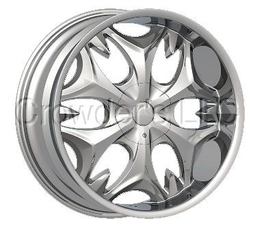 Bentchi Car Truck Wheel Rim B3 S Chrome 22 in 5 Lug