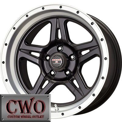 16 Black Level 8 Strike 5 Wheels Rims 5x127 5 Lug Chevy GMC C1500 Jeep