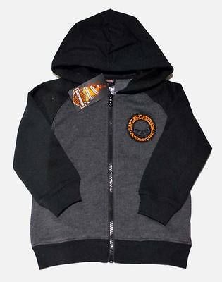 HARLEY DAVIDSO N® BOYS SKULL FLEECE HOODIE SWEATSHIRT NEW 0371472