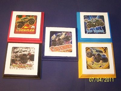 Monster Trucks Big Wheels Wall Plaques Decor bedding 5