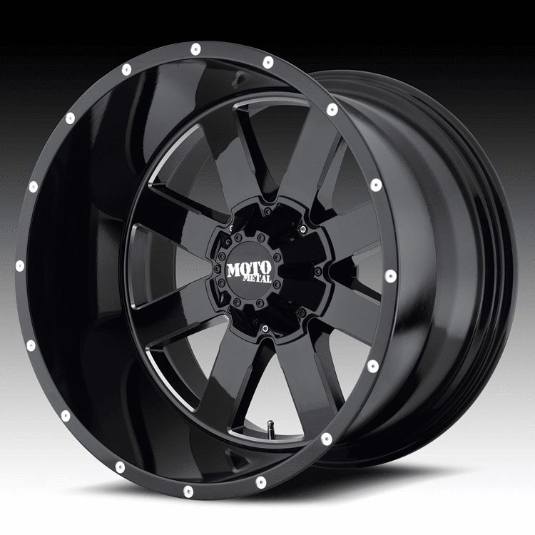 18 inch 18x9 Moto Metal Black Wheels Rims 6x5 5 6x139 7 Titan Xterra