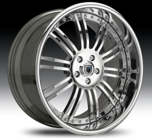 22 asanti AF128 Chrome Wheels Rims 3 Piece