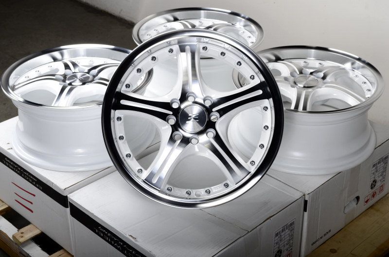 15 White Effect Wheels Rims 4 Lugs Integra Prelude Cooper Scion XA XB
