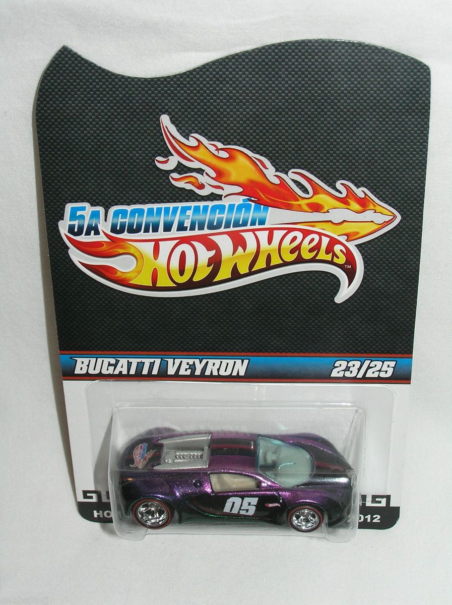 5th Anniversary Mexico Hot Wheels Convention Pink Bugatti Veyron 23 25