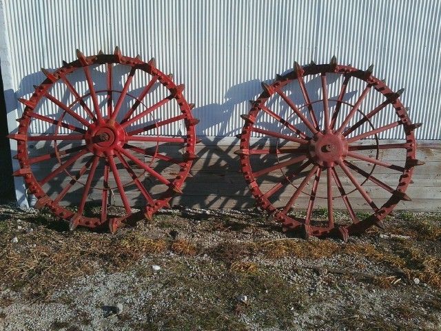 18 27 Hart Parr or Oliver 80 Tractor Rear Steel Wheels