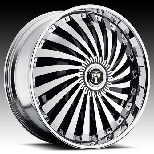 28 Dub Spin Swyrl Wheel Set 28x10 Chrome Rims for rwd 5 6 Lug