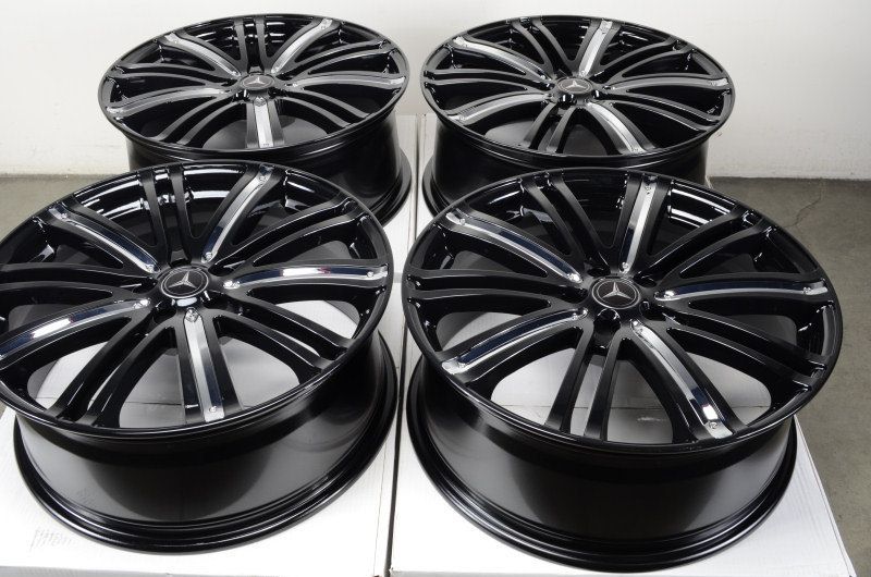 20 5x112 Rims Black Mercedes Benz S430 S500 E350 E500 S500 S600 Alloy