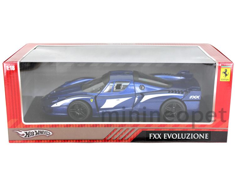 Hot Wheels Ferrari FXX Evoluzione Enzo 1 18 Blue