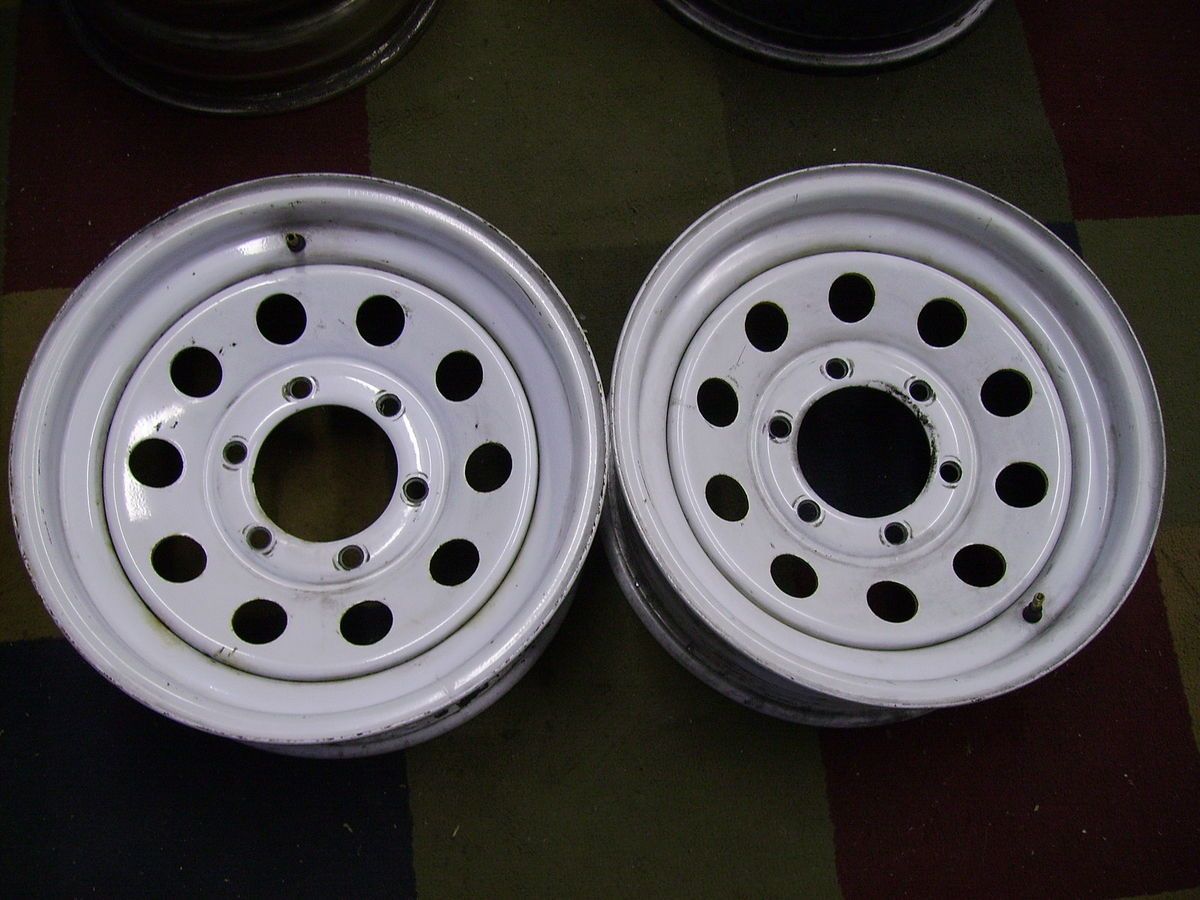 15x6 Modular Trailer 6 Lug Steel Wheels Rims