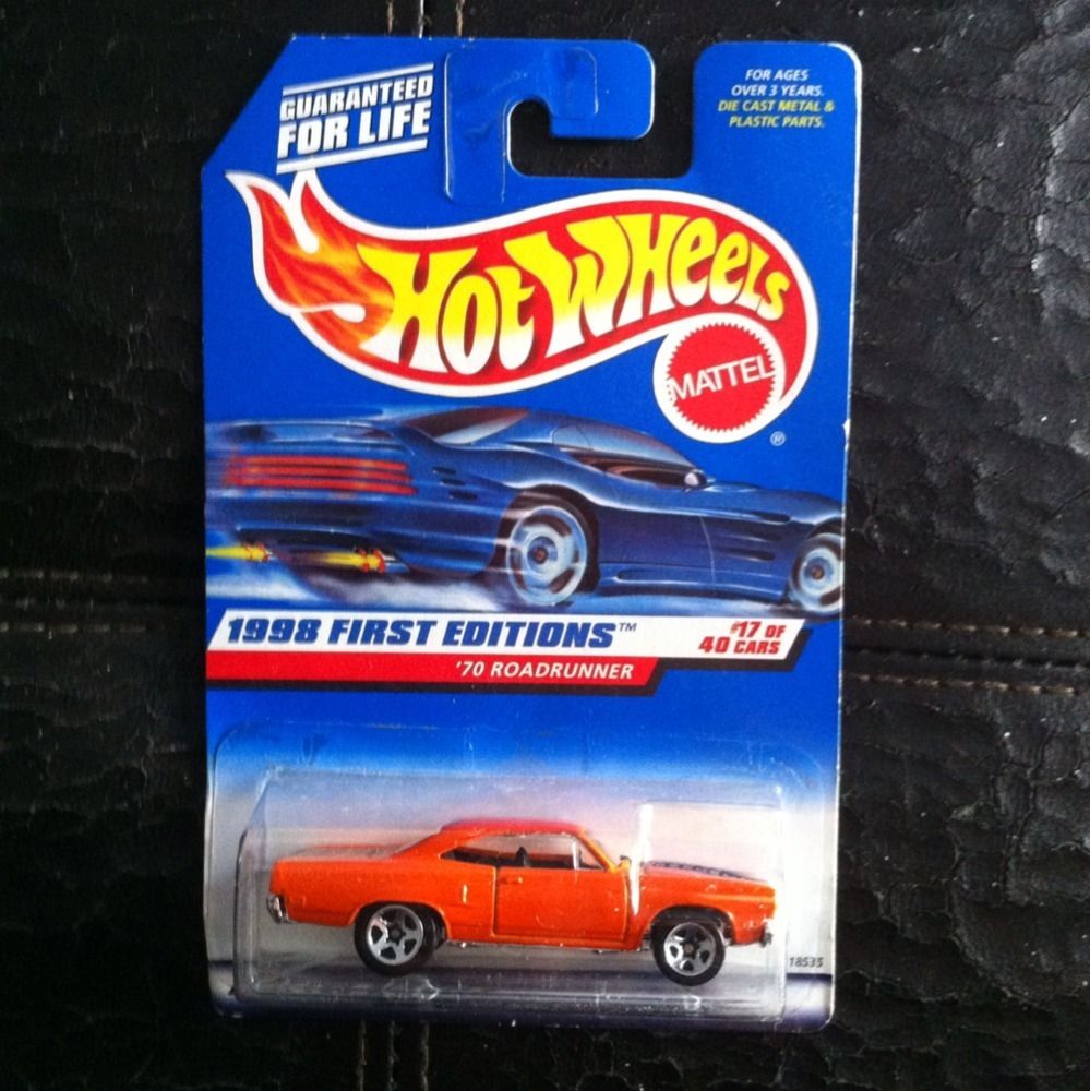 Wheels First Editions 70 Roadrunner Malaysia Base NIP 17 40