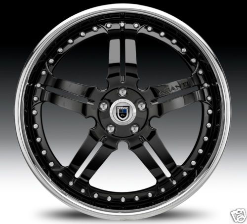 22 asanti 135 Black Rims