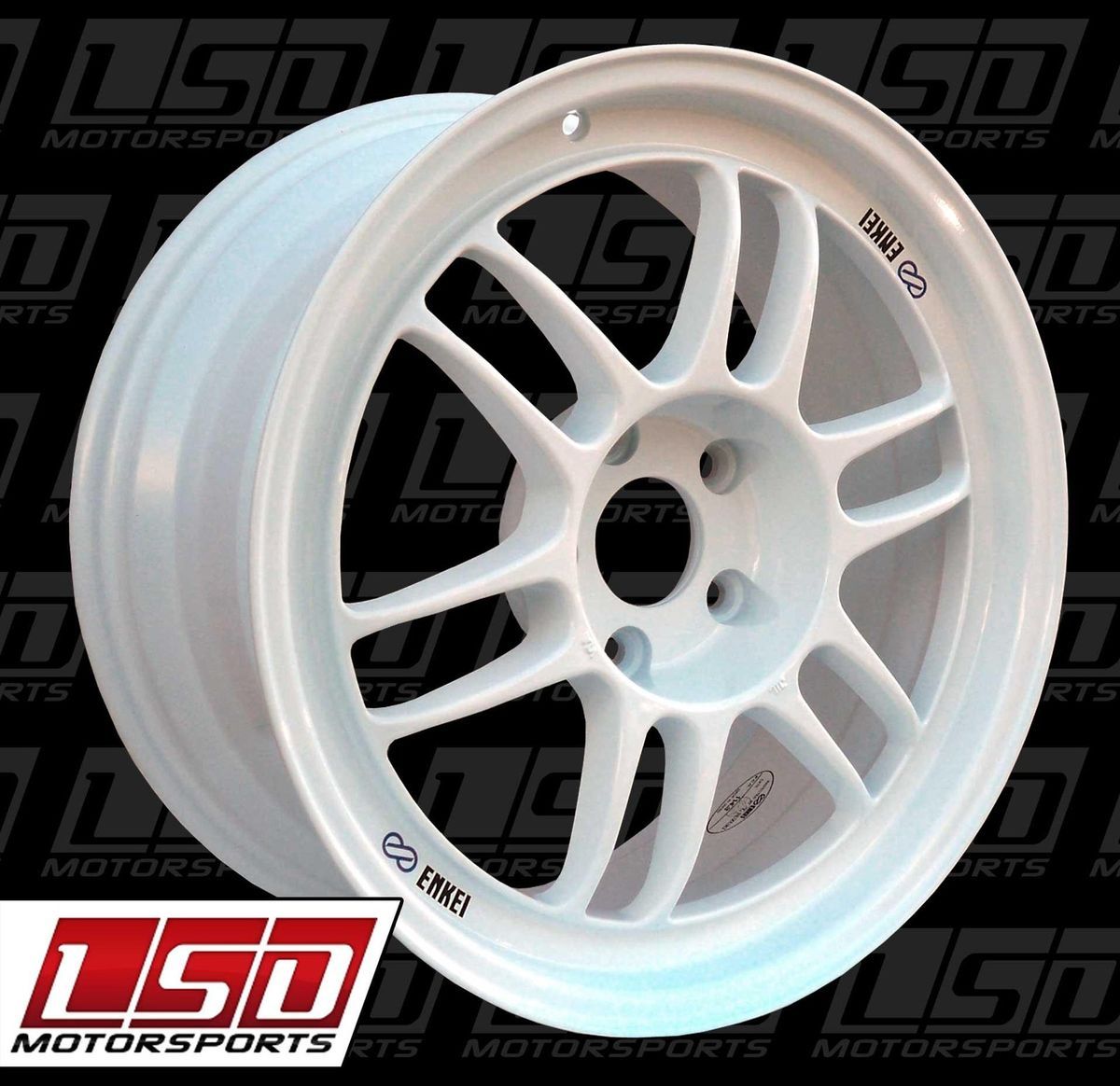 17 ENKEI RPF1 WHITE RIMS WHEELS 17x8 +35 5x114.3 CIVIC RSX ECLIPSE