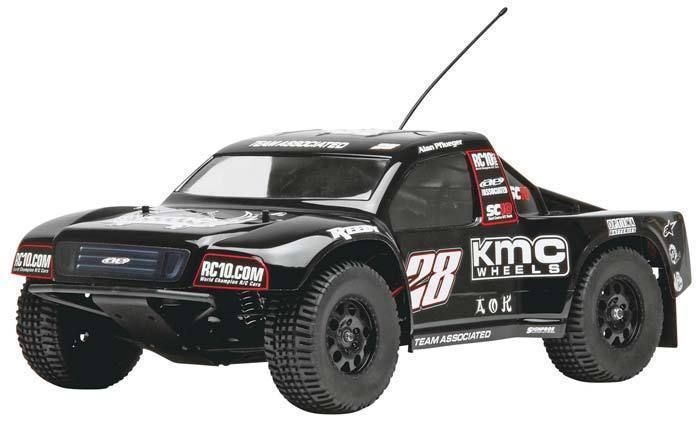 Associated 7030 1 10 SC10 Race Truck KMC Wheels RC10 com RTR