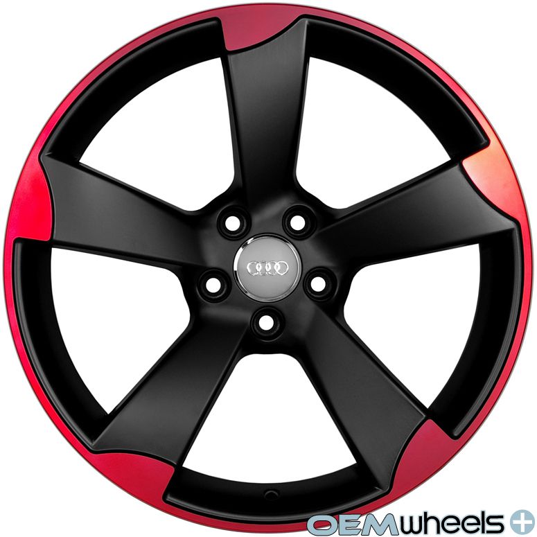 Red Wheels Fits VW Golf Jetta CC EOS GTI Passat Audi A3 A6 Rims
