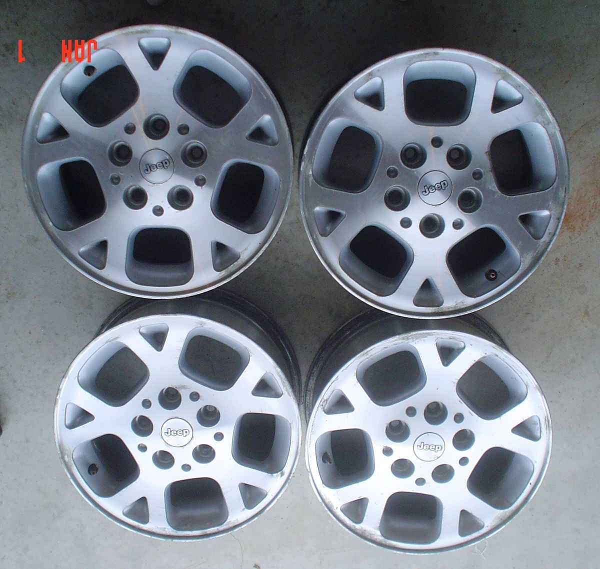 1999 JEEP CHEROKEE GRAND CHEROKEE set of 4 FACTORY WHEELS RIMS 16 X 8