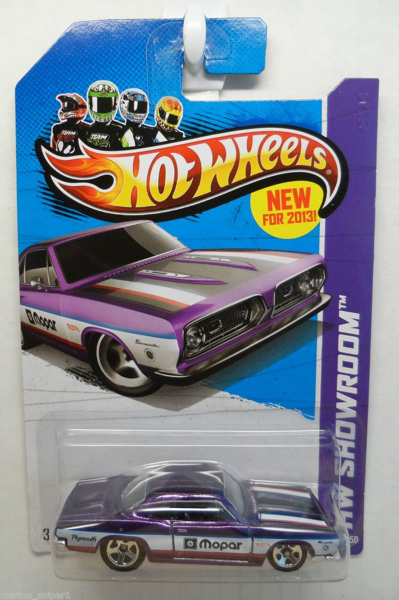 2013 HOT WHEELS 1 64 SHOWROOM 1968 PLY BARRACUDA FORMULA S 240 PURPLE