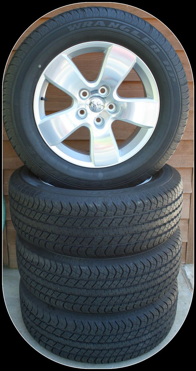 2013 Dodge RAM 1500 Polished 20 Wheels Goodyear Wrangler 265 70R20