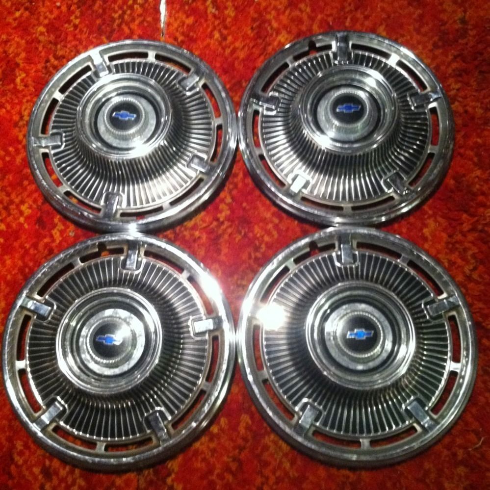 1965 Chevrolet Hub Caps 14 Set of 4 Wheel Covers 1966 1967 1964 Impala