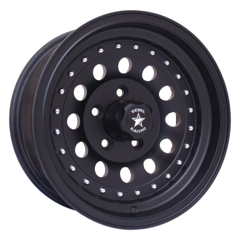 15x8 Rebel Outlaw II Black Wheel Rim s 5x127 5 127 5x5 15 8