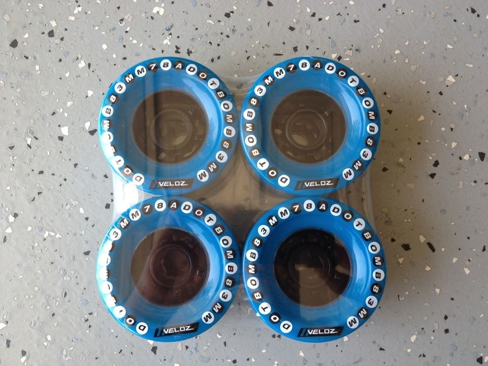 Veloz Dot Bomb Longboard Wheels 83mm 78A Duro