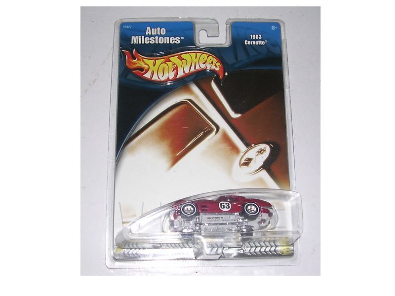 Hot Wheels 1963 Corvette Auto Milestones Red 2001