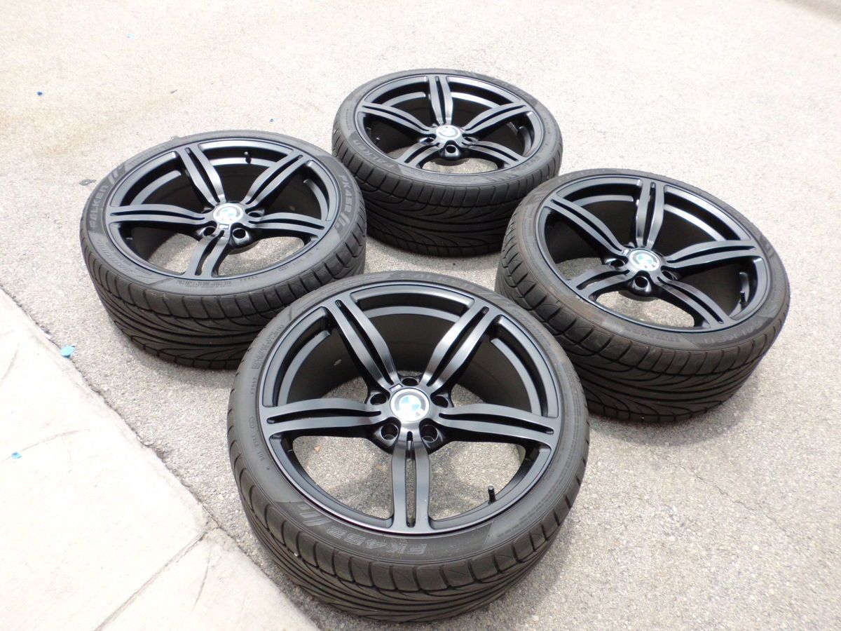 19 Matte Black BMW M Style Wheels Rims Tires BMW E90 E92 3 Series