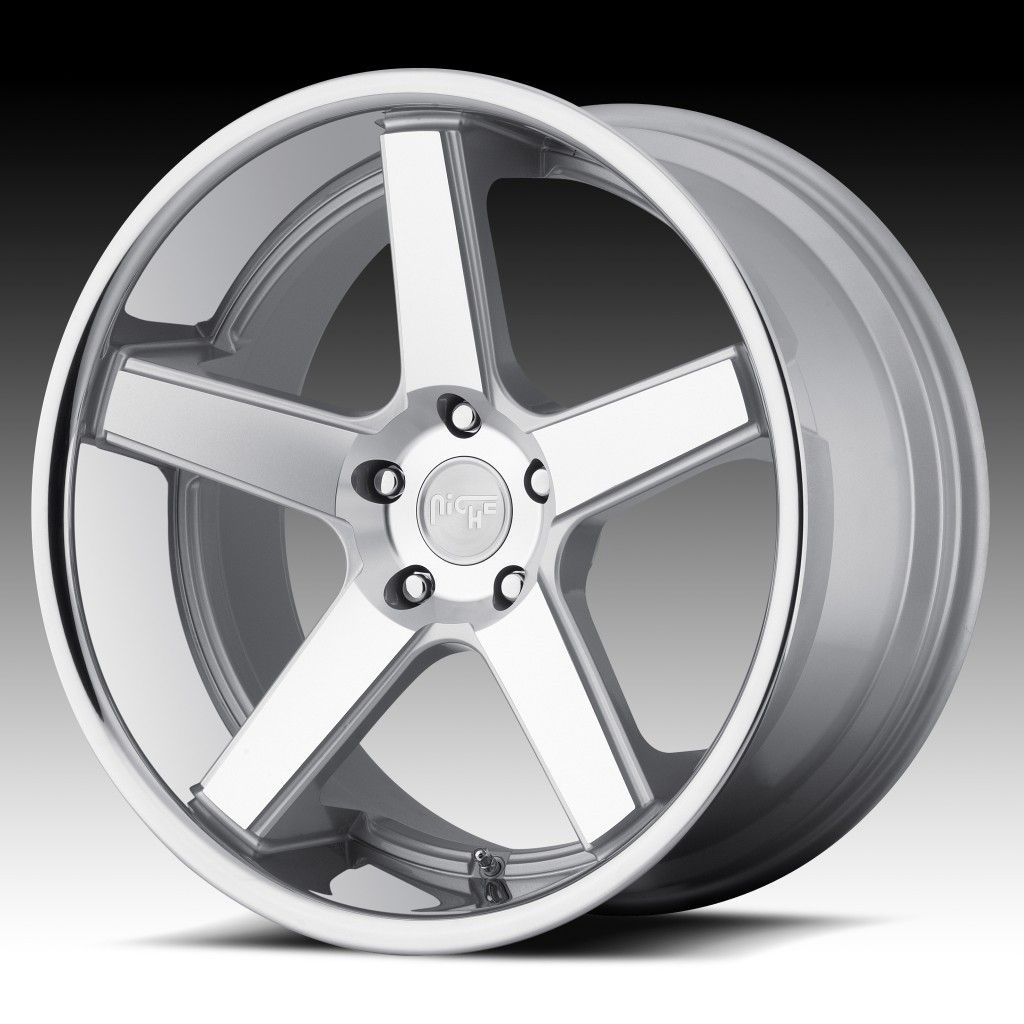 20 inch Niche Nurburg Silver Wheels Rims Staggered 5x4 5 5x114 3