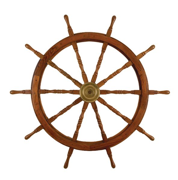 SHIP Wheel 60 Wooden Nautical Decor Maritime Boats