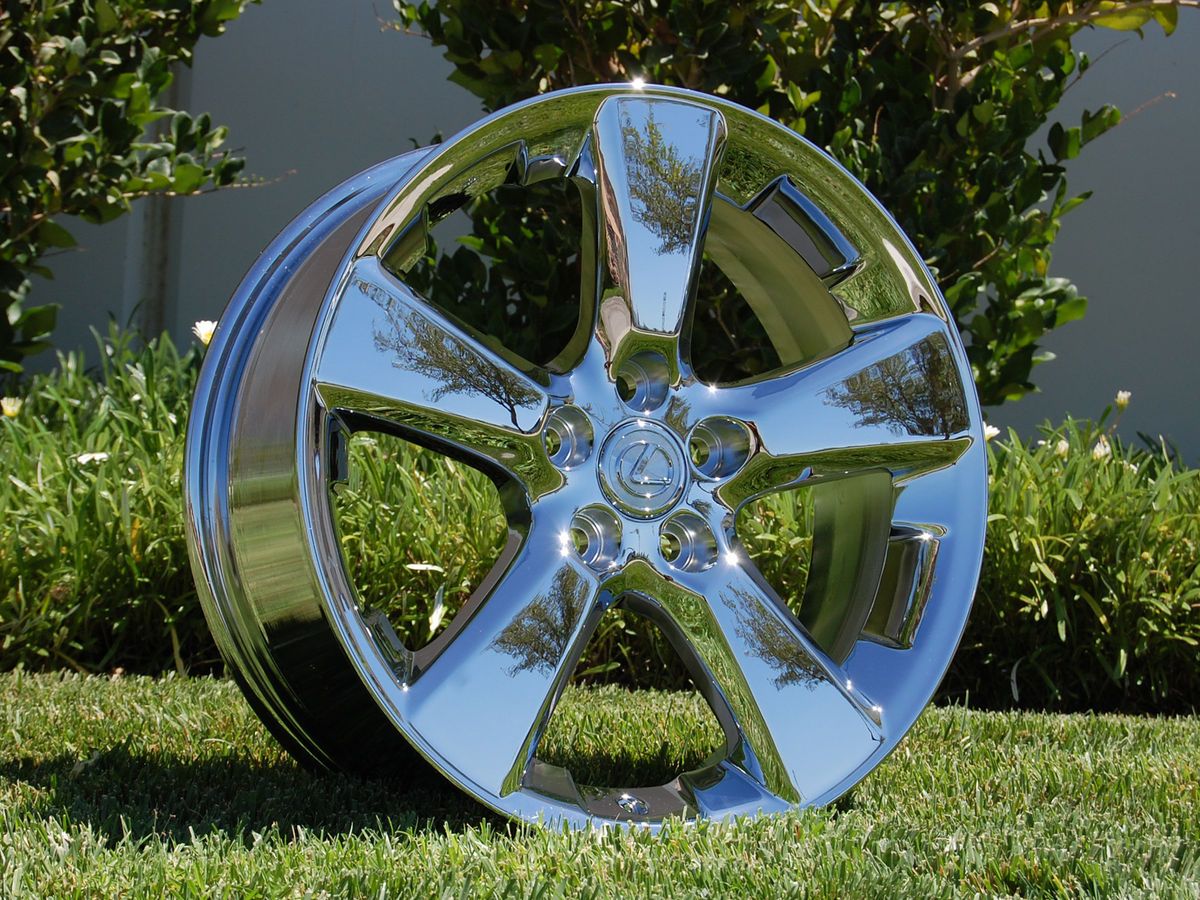 18 INCH OEM LEXUS RX330 CHROME WHEELS RIMS HOLLANDER 74171 NO EXCHANGE